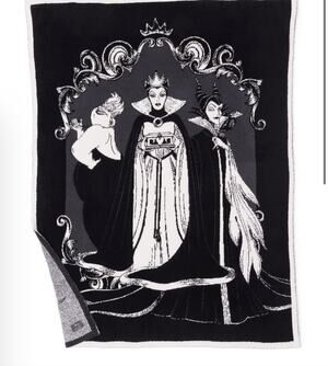 Barefoot Dreams Disney CozyChic Villains Throw Blanket 45 X 60 New